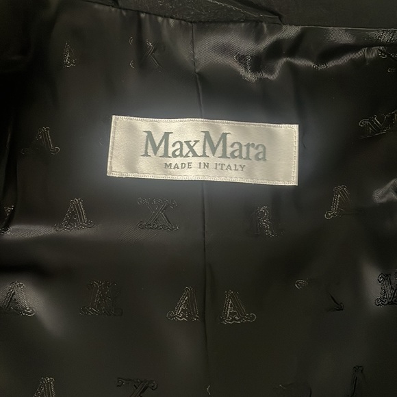 MaxMara velvet patch wool blazer Sz 2 black - Picture 12 of 14